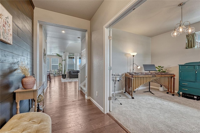 23957 E Rocky Top Ave, Aurora, CO 80016 - corridor featuring a desk and wood finished floors