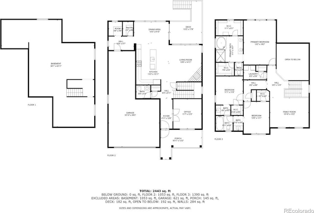23957 E Rocky Top Ave, Aurora, CO 80016 - view of floor plan / room layout
