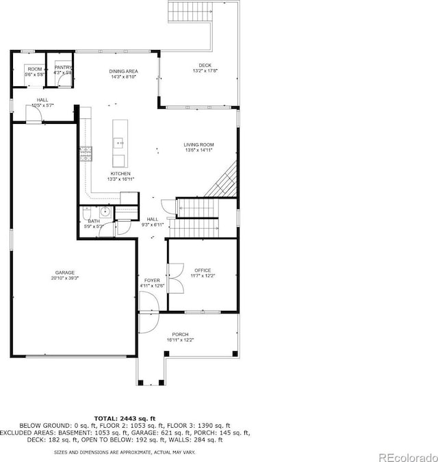 23957 E Rocky Top Ave, Aurora, CO 80016 - view of floor plan / room layout