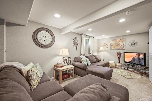 12625 W 66th Cir, Arvada, CO 80004 - carpeted living room with recessed lighting