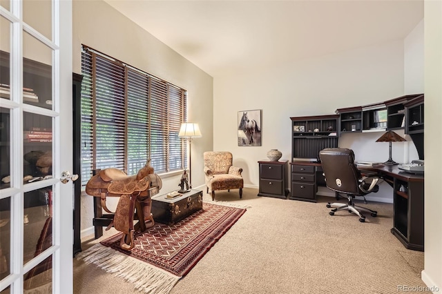16626 Las Brisas Dr, Broomfield, CO 80023 - carpeted home office with baseboards