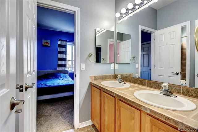 bathroom with vanity