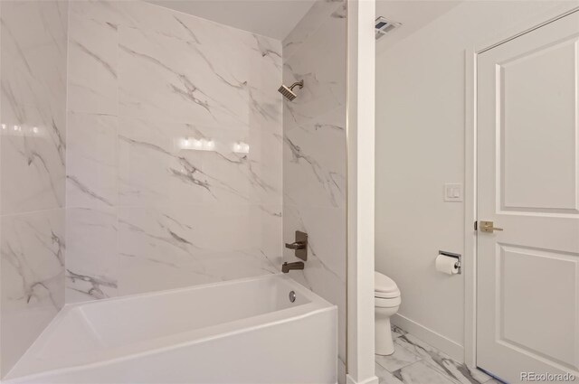 10295 E Evans Ave Unit 114, Aurora, CO 80247 - full bath with marble look tiles and  shower combination