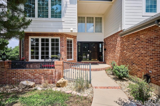 9416 Kemper Dr, Lone Tree, CO 80124 - entrance to property featuring brick siding and french doors