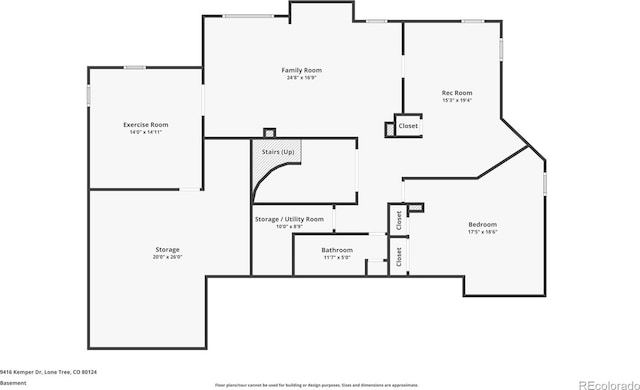 9416 Kemper Dr, Lone Tree, CO 80124 - view of room layout