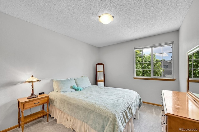 9717 Castle Ridge Cir, Highlands Ranch, CO 80129 - bedroom with light carpet, multiple windows, and a textured ceiling