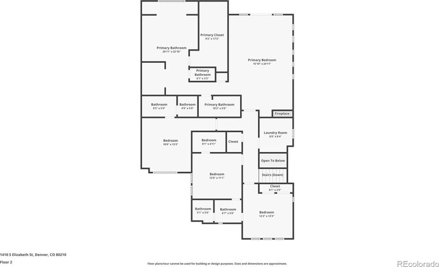 1410 S Elizabeth St, Denver, CO 80210 - property floor plan