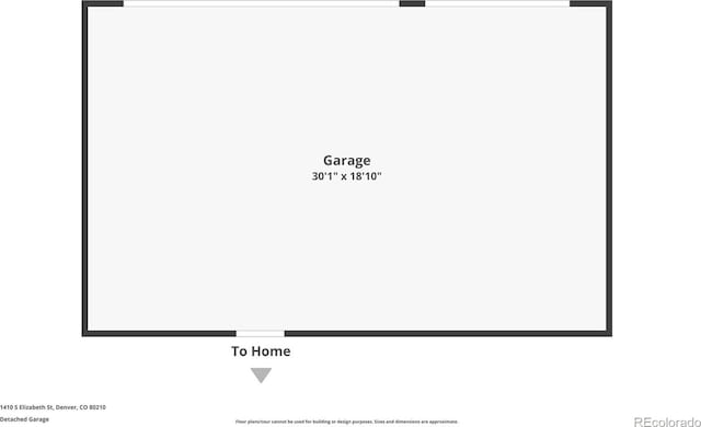 1410 S Elizabeth St, Denver, CO 80210 - property floor plan