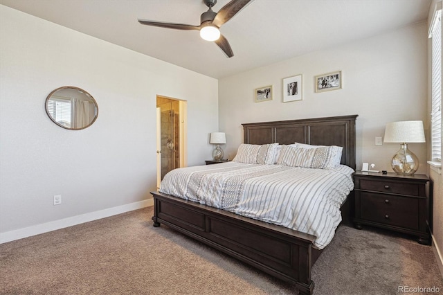 6834 Clay St N, Denver, CO 80221 - carpeted bedroom featuring baseboards and a ceiling fan