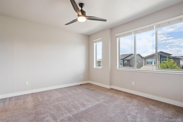 6834 Clay St N, Denver, CO 80221 - carpeted empty room featuring ceiling fan and baseboards