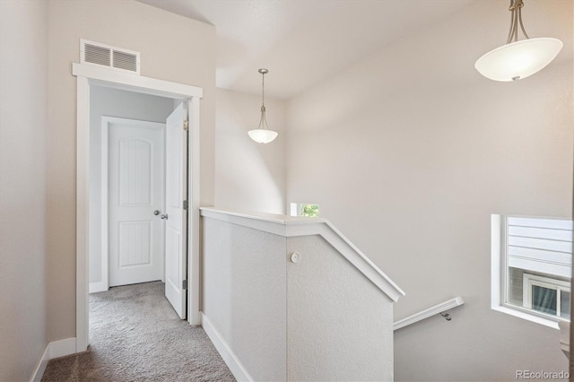 6834 Clay St N, Denver, CO 80221 - hall featuring an upstairs landing and carpet floors