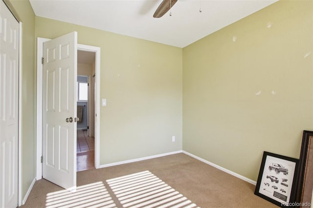 4759 S Xenophon St, Morrison, CO 80465 - unfurnished bedroom with carpet, ceiling fan, and a closet