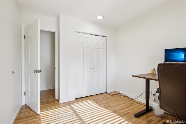 4759 S Xenophon St, Morrison, CO 80465 - office space with light wood-type flooring and baseboards