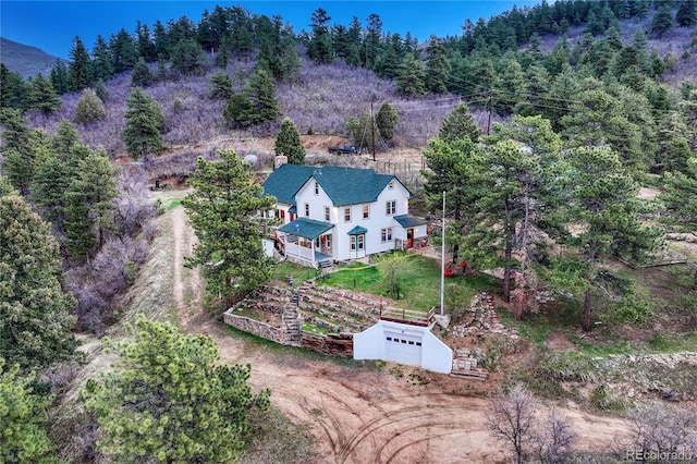 birds eye view of property