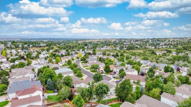 drone / aerial view featuring a residential view