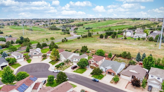 aerial view featuring a residential view