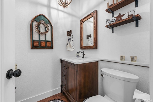 663 Brookside Dr, Bailey, CO 80421 - bathroom featuring vanity and wood finished floors