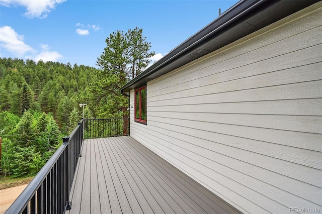 663 Brookside Dr, Bailey, CO 80421 - view of wooden terrace