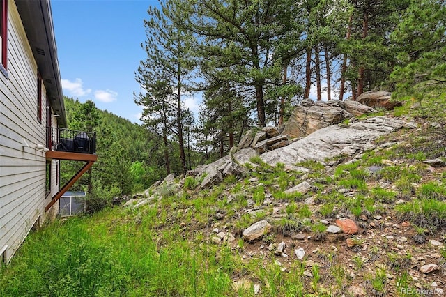 663 Brookside Dr, Bailey, CO 80421 - view of yard featuring a wooded view