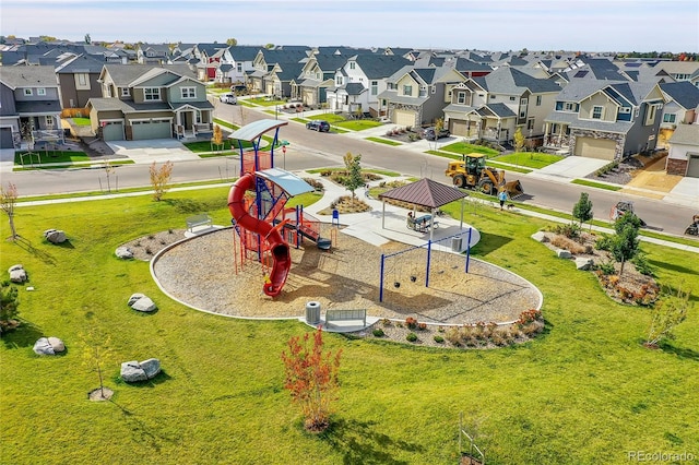 10912 Memphis Ct, Commerce City, CO 80022 - aerial perspective of suburban area with a park