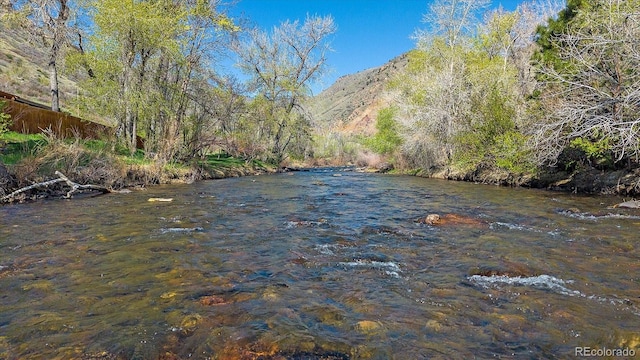 property view of water with a mountain view