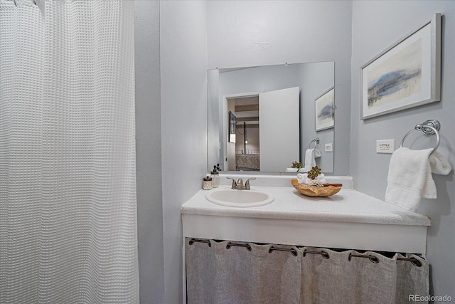 bathroom featuring vanity