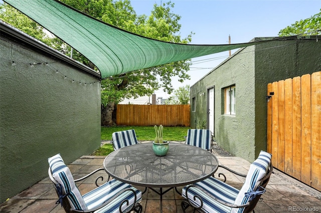 1331 Osceola St, Denver, CO 80204 - view of patio featuring outdoor dining space