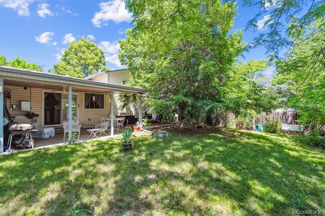 2516 S Cimarron St, Aurora, CO 80014 - view of yard with a patio area