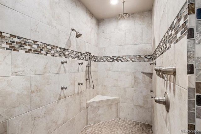 45425 Wolf Creek Dr, Bennett, CO 80102 - bathroom with tiled shower