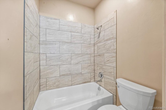 45425 Wolf Creek Dr, Bennett, CO 80102 - full bathroom featuring toilet and bathtub / shower combination