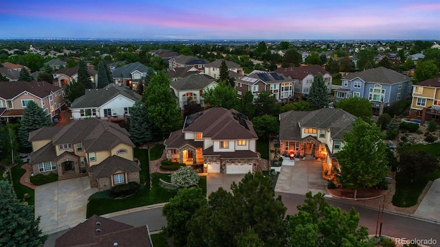 6427 S Tibet St, Aurora, CO 80016 - aerial view at dusk of a residential view