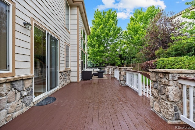 6427 S Tibet St, Aurora, CO 80016 - wooden terrace featuring outdoor lounge area