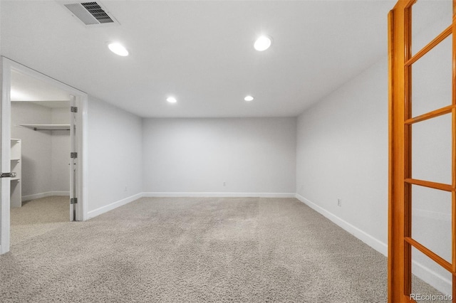 6427 S Tibet St, Aurora, CO 80016 - finished basement featuring carpet and recessed lighting