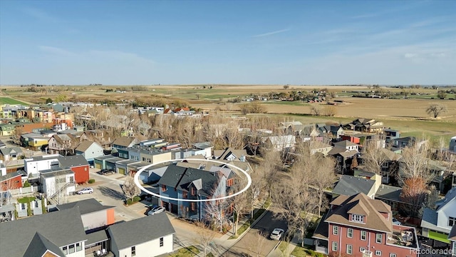 drone / aerial view featuring a residential view