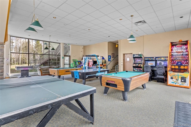 4400 Lodgepole Cir Unit 101, Silverthorne, CO 80498 - game room with billiards and carpet floors