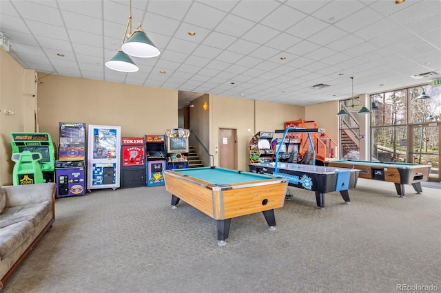 4400 Lodgepole Cir Unit 101, Silverthorne, CO 80498 - playroom featuring billiards table and carpet flooring