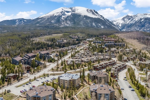 4400 Lodgepole Cir Unit 101, Silverthorne, CO 80498 - aerial view of property's location featuring a mountain backdrop