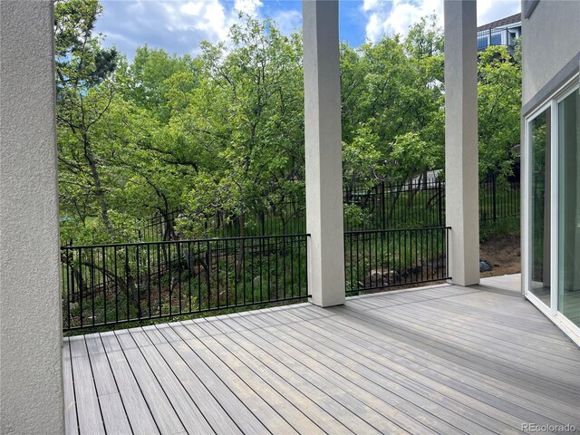 485 Cardiff Cir, Colorado Springs, CO 80906 - view of wooden deck