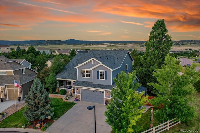 4069 Copper Ct, Castle Rock, CO 80104 - aerial view at dusk