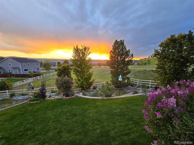4069 Copper Ct, Castle Rock, CO 80104 - view of yard at dusk