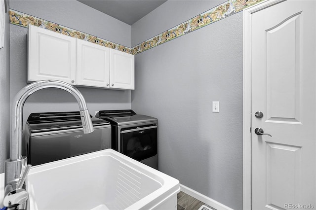 4069 Copper Ct, Castle Rock, CO 80104 - laundry room with cabinet space and separate washer and dryer