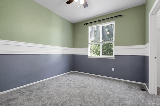 4069 Copper Ct, Castle Rock, CO 80104 - carpeted spare room featuring a ceiling fan and baseboards