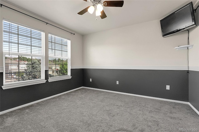 4069 Copper Ct, Castle Rock, CO 80104 - carpeted empty room with a ceiling fan and baseboards