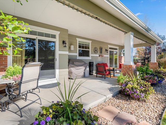 view of patio / terrace featuring a porch