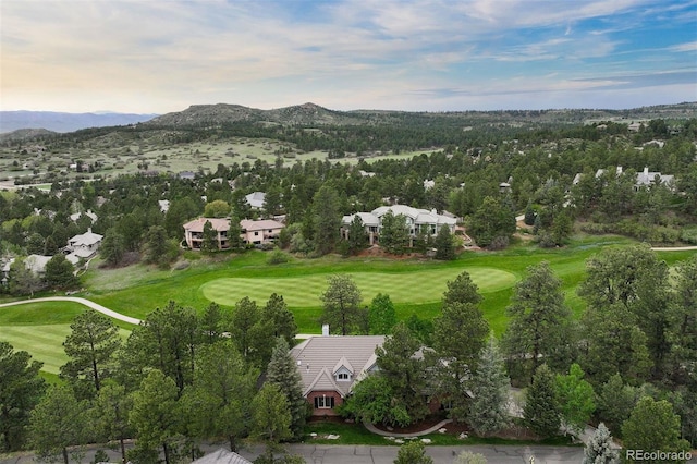 120 Silver Leaf Way, Castle Rock, CO 80108 - aerial view of a golf club and mountains