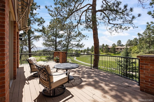120 Silver Leaf Way, Castle Rock, CO 80108 - view of wooden terrace