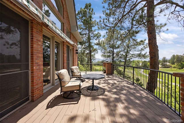 120 Silver Leaf Way, Castle Rock, CO 80108 - view of wooden terrace