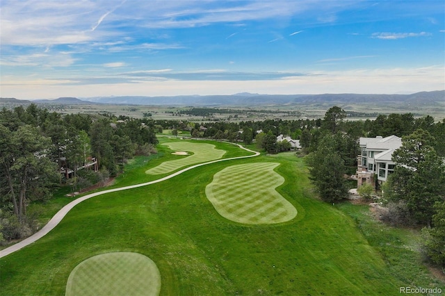 120 Silver Leaf Way, Castle Rock, CO 80108 - view of community featuring a mountain view and view of golf course