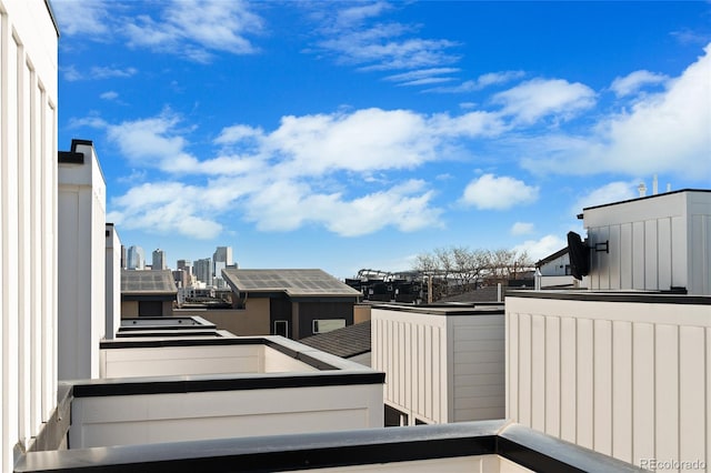 balcony with a city view