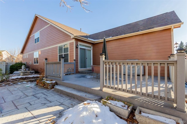 12955 Vallejo Cir, Westminster, CO 80234 - rear view of house with a deck and roof with shingles